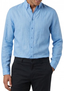 Mexx - Πουκάμισο Μακρυμάνικο Mexx Caleb MF007200151M-Bright Blue Ανδρικό