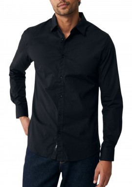 Mexx - Πουκάμισο Μακρυμάνικο Mexx Bob MF007200243M-BLACK Ανδρικό