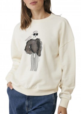 Mexx - Μπλούζα Μακρυμάνικη Mexx With Big Print MF007505043W-110103 Γυναικείο