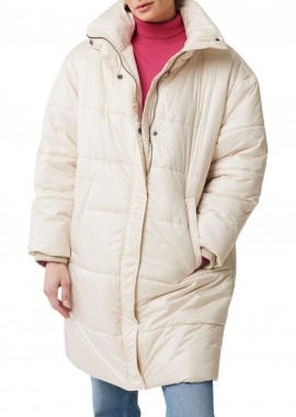 Mexx - Μπουφάν Mexx Oversized Midi Length NO1119036W-Pearl White Γυναικείο