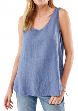 Mexx - Top Mexx Linen SF2044023W-Chalk Blue Γυναικείο