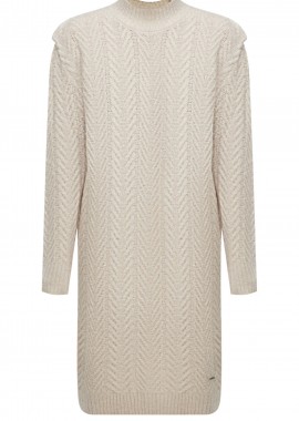 Mexx - Φόρεμα Mexx Cable Knitted Dress TH09129036W-SAND Γυναικείο