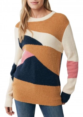 Mexx - Μπλούζα Μακρυμάνικη Mexx Intarsia TH0970036W-SAND Γυναικείο