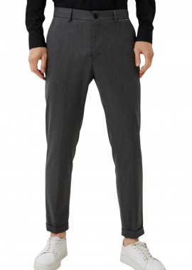 Mexx - Παντελόνι Υφασμάτινο Mexx Tom Basic Smart With Cuff TU1367036-01M-Grey Melee Ανδρικό