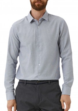Mexx - Πουκάμισο Μακρυμάνικο Mexx Woven Minimal TU1507036M-Off White Ανδρικό