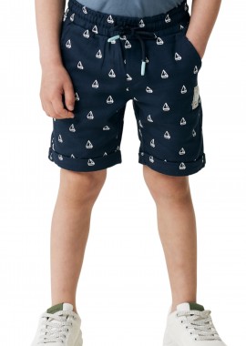 Mexx - Σορτς Mexx Chino With Roll Up Cuff TU1655033BM-Navy Αγόρι