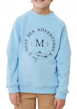 Mexx - Μπλούζα Μακρυμάνικη Mexx Raglan Shark Print TU1825033B-Light Blue Αγόρι