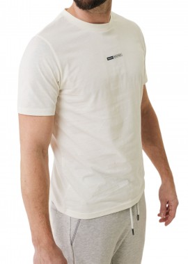Mexx - Μπλούζα Κοντομάνικη Mexx With Small Chest Print TU2184033M-Off White Ανδρικό