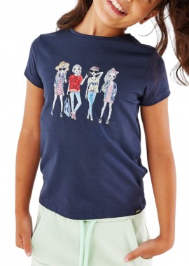 Mexx - Μπλούζα Κοντομάνικη Mexx Artwork TU2197023G-Navy Κορίτσι