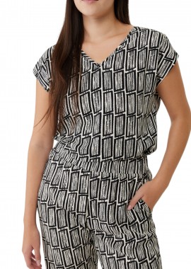 Mexx - Top Mexx V-Neck All Over Print XC0406033W-Multicolor Γυναικείο