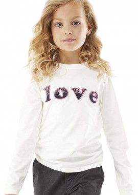 Mexx - Μπλούζα Μακρυμάνικη Mexx Love ZN2149016G-Off white Κορίτσι