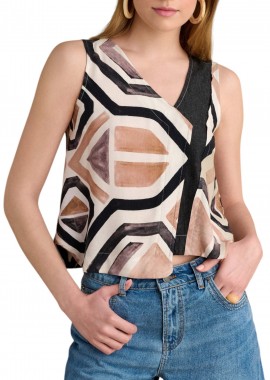 Attrattivo - Top Attrattivo Viscose 91354299-MULTICOLOR Γυναικείο