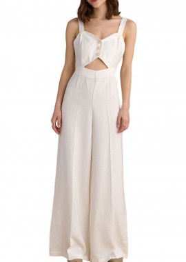 Attrattivo - Attrattivo Με Cut-Out 9920376-OFF WHITE Γυναικείο