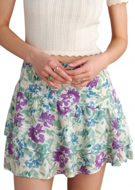 Attrattivo - Φούστα Attrattivo Μίνι Φλοράλ 9920427-MULTICOLOR Γυναικείο