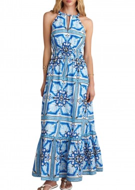 Attrattivo - Φόρεμα Attrattivo Μακρύ Εμπριμέ 9921268-MULTICOLOR Γυναικείο