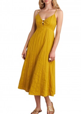 Attrattivo - Φόρεμα Attrattivo Με Διακοσμητικές Λεπτομέρειες 9921276-PINEAPPLE Γυναικείο