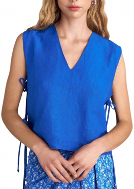 Attrattivo - Top Attrattivo Με Δέσιμο Στο Πλάι 9921277-ROYAL BLUE Γυναικείο