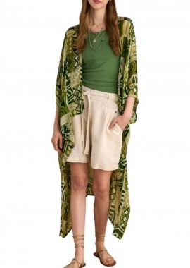 Attrattivo - Ζακέτα Attrattivo Αέρινο Κιμονό 9921278-MULTICOLOR Γυναικείο