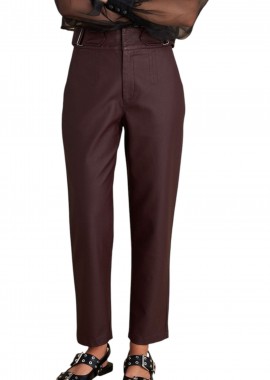 Attrattivo - Παντελόνι Υφασμάτινο Attrattivo Μονόχρωμο 9921530-OXBLOOD Γυναικείο