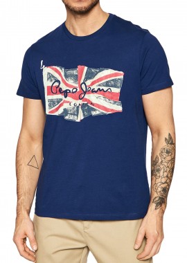 Pepe Jeans - Μπλούζα Κοντομάνικη Pepe Jeans Flag Logo N PM508273-582 Ανδρικό