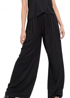 Funky Buddha - Παντελόνι Υφασμάτινο Funky Buddha Ψηλόμεση FBL007-121-02-BLACK Γυναικείο