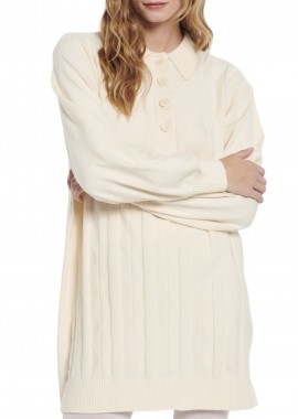 Funky Buddha - Φόρεμα Funky Buddha Πλεκτό FBL008-107-13-SUGAR Γυναικείο