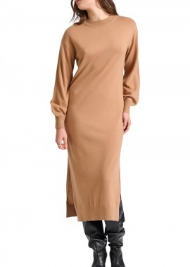 Funky Buddha - Φόρεμα Funky Buddha Πλεκτό FBL010-103-13-CAMEL Γυναικείο