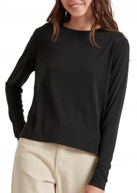 Funky Buddha - Μπλούζα Μακρυμάνικη Funky Buddha Γυναικεία Μπλούζα Μακρύ Μανίκι FBL010-108-07-BLACK Γυναικείο