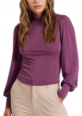 Funky Buddha - Μπλούζα Μακρυμάνικη Funky Buddha Γυναικεία Μπλούζα Μακρύ Μανίκι FBL010-109-07-PLUM Γυναικείο