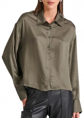 Funky Buddha - Πουκάμισο Μακρυμάνικο Funky Buddha Γυναικείο Πουκάμισο FBL010-110-05-CEMENT Γυναικείο