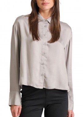 Funky Buddha - Πουκάμισο Μακρυμάνικο Funky Buddha Γυναικείο Πουκάμισο FBL010-110-05-GREY Γυναικείο