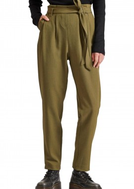 Funky Buddha - Παντελόνι Υφασμάτινο Funky Buddha Casual Με Πιέτες FBL010-132-02-KHAKI Γυναικείο