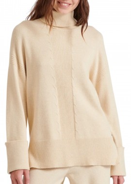 Funky Buddha - Μπλούζα Μακρυμάνικη Funky Buddha Loose Fit Ζιβάγκο FBL010-148-09-CHALK Γυναικείο