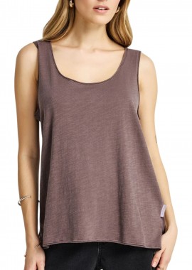 Funky Buddha - Μπλούζα Αμάνικη Funky Buddha Tank Top FBL013-108-04-MOON MIST Γυναικείο