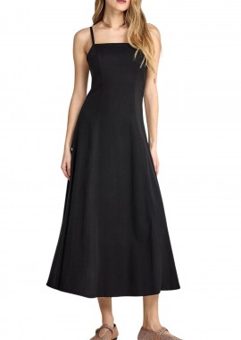 Funky Buddha - Φόρεμα Funky Buddha Γυναικείο Φόρεμα Midi FBL013-108-13-BLACK Γυναικείο