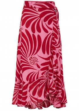 Funky Buddha - Φούστα Funky Buddha Γυναικεία Φούστα Μίντι FBL013-112-14-CASHMERE ROSE Γυναικείο