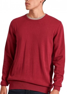 Funky Buddha - Πουλόβερ Funky Buddha Crew Neck - The Essentials FBM010-001-09-BERRY MEL Ανδρικό