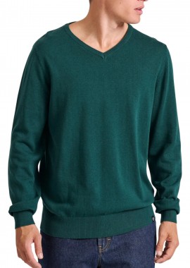 Funky Buddha - Πουλόβερ Funky Buddha Με V Λαιμόκοψη FBM010-002-09-DK MOSS MEL Ανδρικό