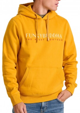 Funky Buddha - Μπλούζα Μακρυμάνικη Funky Buddha Με Κέντημα Στο Στήθος FBM010-006-06-YELLOW MUSTARD Ανδρικό