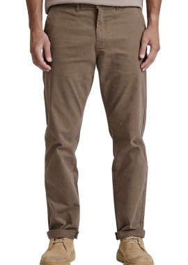 Funky Buddha - Παντελόνι Υφασμάτινο Funky Buddha Straight Fit Chino FBM010-007-02-LT COFFEE Ανδρικό