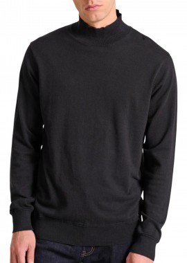 Funky Buddha - Μπλούζα Μακρυμάνικη Funky Buddha Με Ψηλό Λαιμό FBM010-009-09-BLACK Ανδρικό
