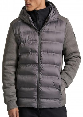 Funky Buddha - Μπουφάν Funky Buddha Σε Ριμπ Ύφανση FBM010-014-01-GREY Ανδρικό