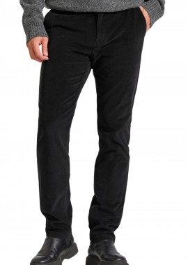 Funky Buddha - Παντελόνι Υφασμάτινο Funky Buddha Κοτλέ Chino FBM010-015-02-BLACK Ανδρικό