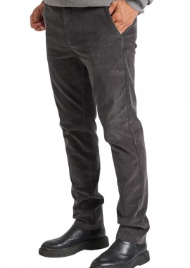 Funky Buddha - Παντελόνι Υφασμάτινο Funky Buddha Κοτλέ Chino FBM010-015-02-DK GREY Ανδρικό