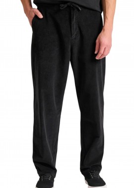 Funky Buddha - Παντελόνι Υφασμάτινο Funky Buddha Loose Fit Κοτλέ FBM010-016-02-BLACK Ανδρικό