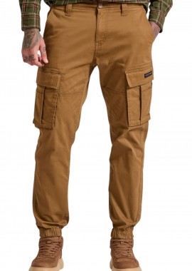 Funky Buddha - Παντελόνι Υφασμάτινο Funky Buddha Cargo FBM010-030-02-LT CARAMEL Ανδρικό