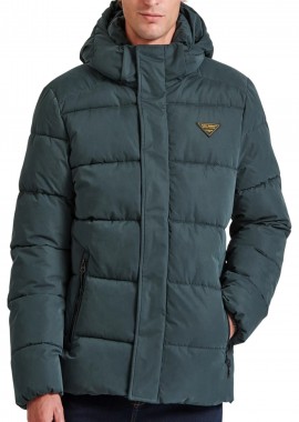 Funky Buddha - Μπουφάν Funky Buddha Puffer Με Αποσπώμενη Κουκούλα FBM010-034-01-FOREST GREEN Ανδρικό
