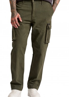 Funky Buddha - Παντελόνι Υφασμάτινο Funky Buddha Loose Fit Cargo FBM010-038-02-DK MOSS Ανδρικό