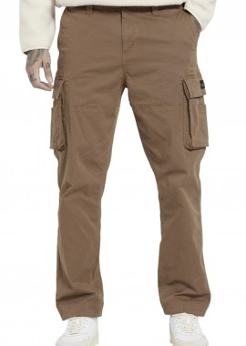 Funky Buddha - Παντελόνι Υφασμάτινο Funky Buddha Loose Fit Cargo FBM010-038-02-LT CARAMEL Ανδρικό