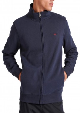 Funky Buddha - Ζακέτα Funky Buddha Φούτερ Με Ψηλή Λαιμόκοψη FBM010-040-06-NAVY Ανδρικό
